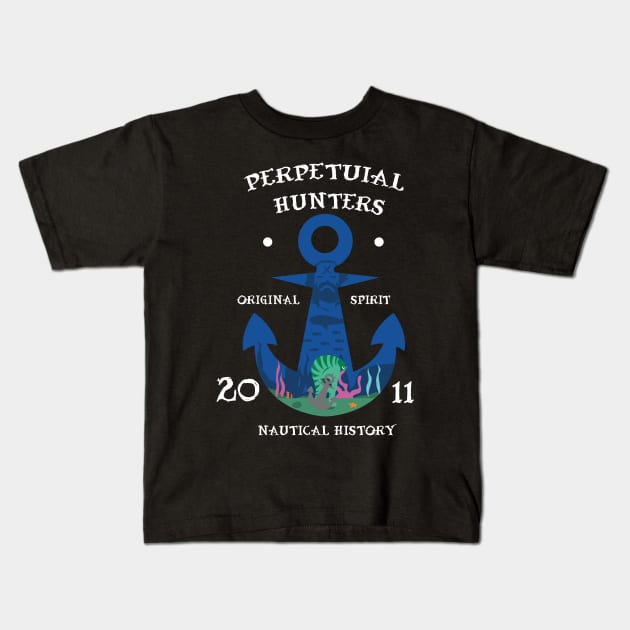 Perpetual Hunters Kids T-Shirt by jscomic